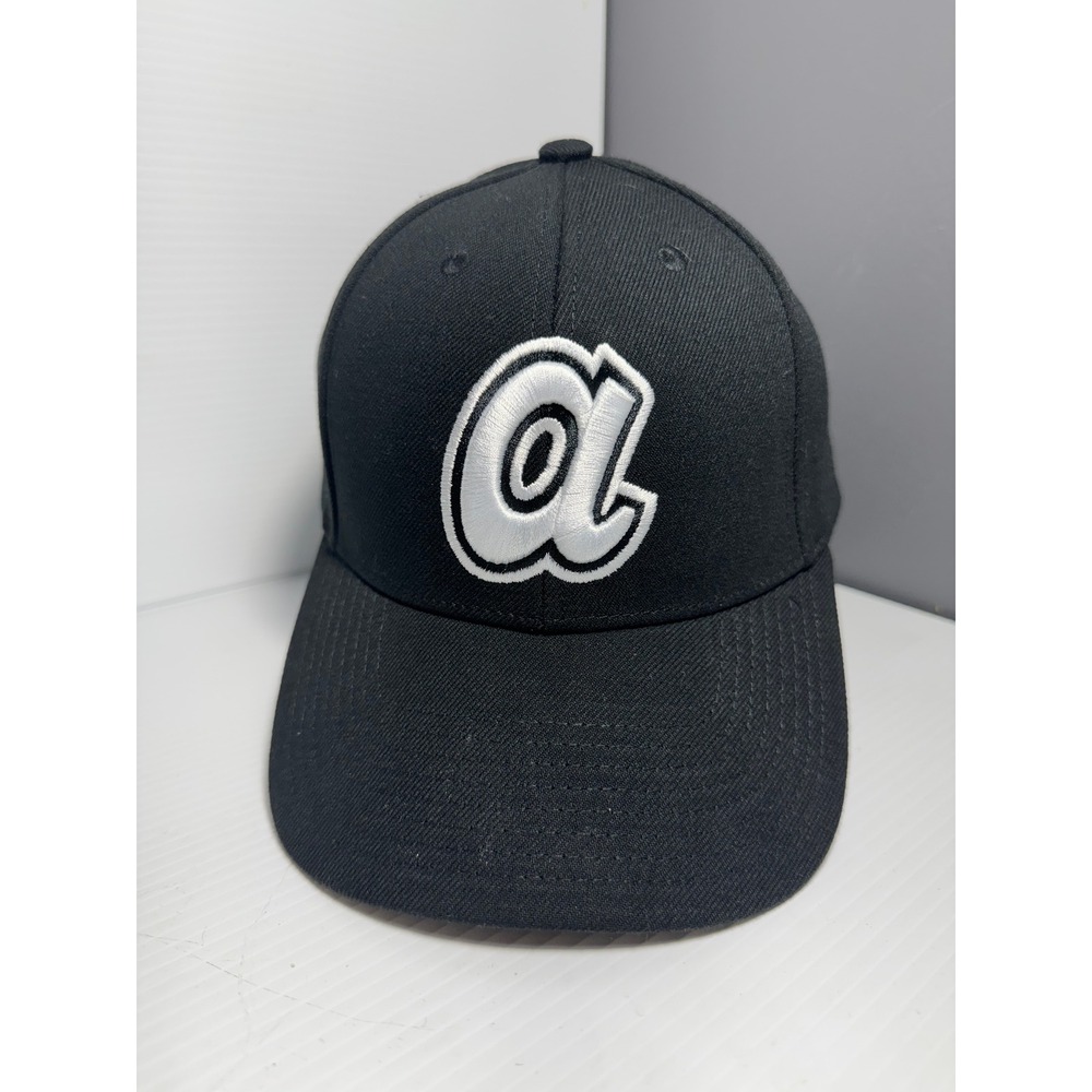 Mitchell and Ness Atlanta Braves Cooperstown Snapback Hat Black Cap